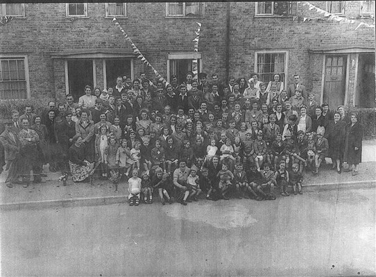 Photo:Coronation party Peterborough Road 1953