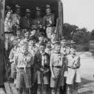 Photo:Going to Summer Camp in 1952 were from front to the back Alan Trower, Les Bird, Alan Bean, Stan Masters, Mike Davis, Alan Good, Ron Bird, Roy Scales, Bob Harvey, John Baldry, Eric Pearcy and Dave Smith