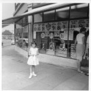Photo:The Co-op at The Circle with daughter c. 1962