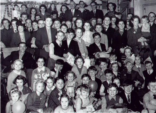 Photo:Peterborough Road, St. Helier Childrens Christmas party at Hill House, Rose Hill. 2nd Jan. 1954