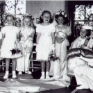 Photo:Crowning the "Rose Queen" at Green Wrythe Lane Infant School 23rd June 1955